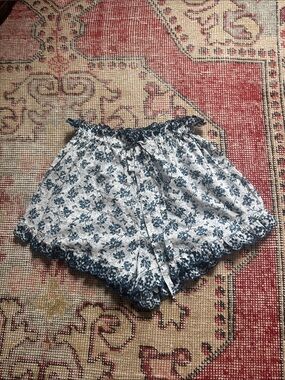 Blue floral shorts